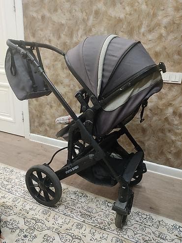 chicco lite way: Коляска, цвет - Голубой, Б/у — 7