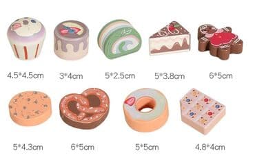 деревянные игрушки на елку: В наличии !!! Деревянный набор десертов на подставке.Детский — 3