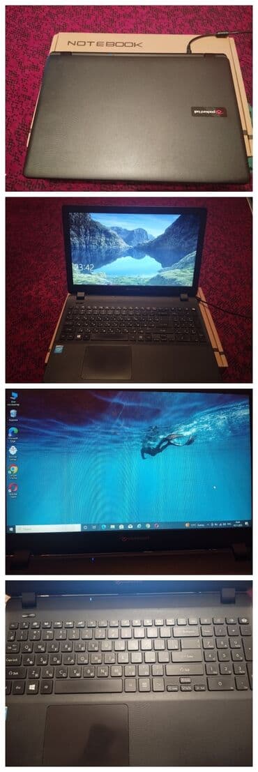 packard be: Ноутбук, Packard Bell, 8 ГБ ОЗУ, Intel Celeron, 17.3 ", Б/у, Для работы, учебы, память HDD + SSD — 1