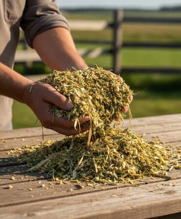 Кукурузный силос/сенаж - Мелкоизмельчённая масса: стебель, листья и