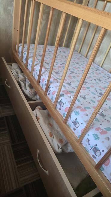 Оюнчуктар: Кроватка-манеж практически новая, толком не пользовались-ребенок спал — 5