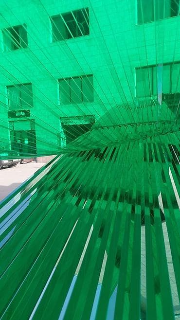 для рулона: Декоративные ленты-дождик из глянцевой фольги (зеленый) - Материал — 1