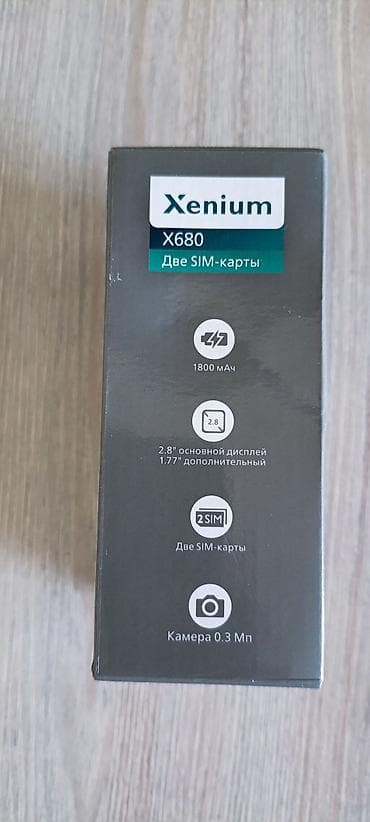 v tech: Кнопочный телефон-раскладушка Xenium X680 (Dark Grey) Новый — 2