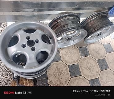 Колеса в сборе 185 / 60 / R 15, Лето, Б/у, Комплект, Легковые, Литые, отверстий - 4