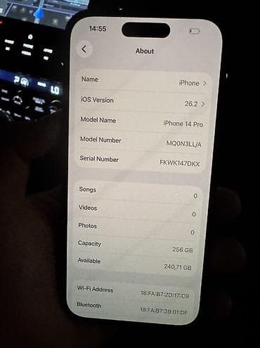 realme 11 pro: IPhone 14 Pro, Новый, 256 ГБ, Черный, 92 % — 2