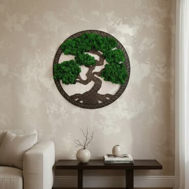 шкура пони: ЭКОдекор. Дерево жизни диаметр 50 см. состав: дерево, акриловые — 2