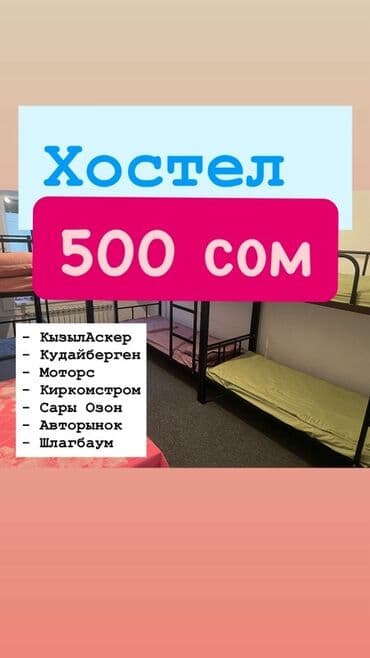 Предлагается размещение в хостеле с койко-местами. В комнатах