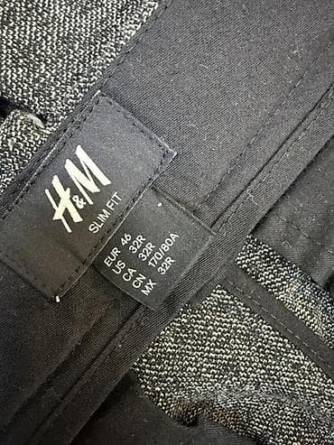 h: Мужской костюм H&M - Комплект: пиджак и брюки - Посадка: Slim Fit — 2
