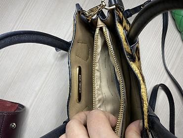 Кошельки, портмоне: Набор женских сумок (4 шт.) 1) Бордовая кожаная сумка (Genuine — 5