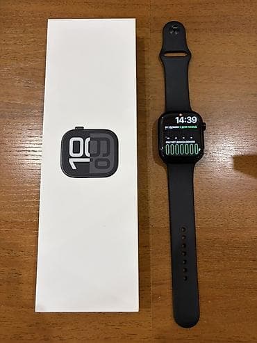 Apple Watch Series 10, 46 мм, Midnight (чёрный). Состояние часов at lalafo.kg Apple Watch Series 10, 46 мм, Midnight (чёрный). Состояние часов