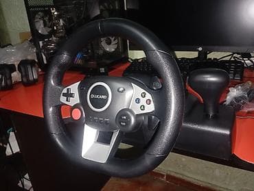 redmi c9: Игровой руль ALUCARD NS-9887 (270°) с педалями - Угол поворота: 270° — 3