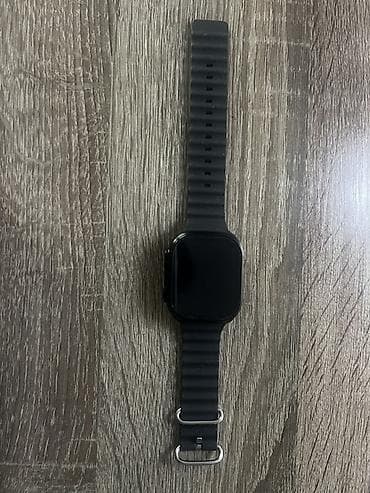 8 pro: Смарт-часы с прямоугольным сенсорным экраном и рифлёным силиконовым — 3