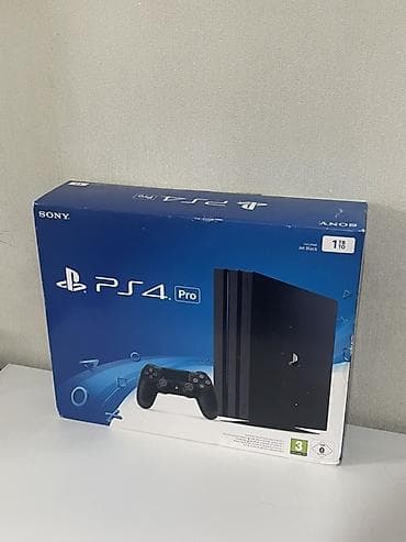 Sony PlayStation 4 Pro, 1 ТБ, цвет Jet Black. Комплектация: - консоль