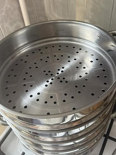 m 52: Мантоварка/пароварка из нержавеющей стали. Пользовалась только один — 2