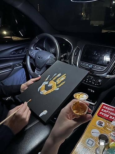 детский пуфик для ребенка: Подарочный набор «Отпечатки рук на холсте» Состав набора: - 2 холста — 3