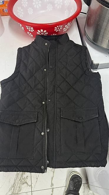 Утепленный, Тканевый, Осень-весна, Полиэстер, Короткая модель, Стеганый