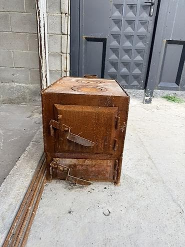 кастра беде: Металлическая буржуйка (печь на твердом топливе) - Материал: сталь — 1