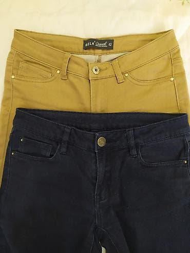 sela одежда: Джинсы, Прямые, Средняя талия, S — 1