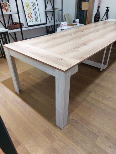 раздвижной обеденный стол: 3 метровый стол трансформер "Швейцар" Длина: от 48 см до 3 метра (в — 8