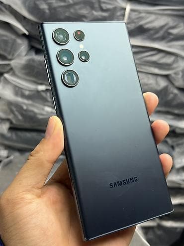 samsung galaxy a22 цена в бишкеке: Samsung Galaxy S22 Ultra, Б/у, 256 ГБ, цвет - Синий — 1