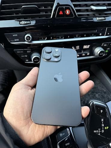 IPhone 16 Pro Max, Б/у, 1 ТБ, Black Titanium, Защитное стекло, 97 %