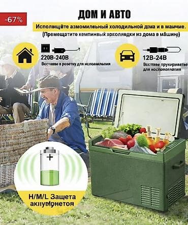 холодильник для автомобилей: Автомобильный холодильник 12В/24В для дома и поездок - Работает от — 2