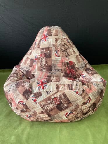 кресло груша цена: Бинбэг, Новый, Самовывоз, Платная доставка, цвет - Белый — 9