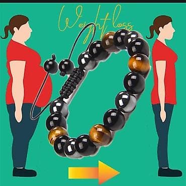 турмалиновый пояс: Браслет тигровый🐯⚫📿 глаз. Натуральный камень! Гематит. Обсидиан! для — 5