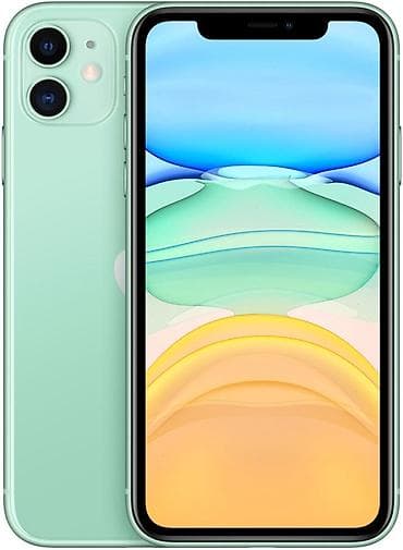Техника и электроника: IPhone 11, Б/у, 128 ГБ, Зеленый, 76 % — 1