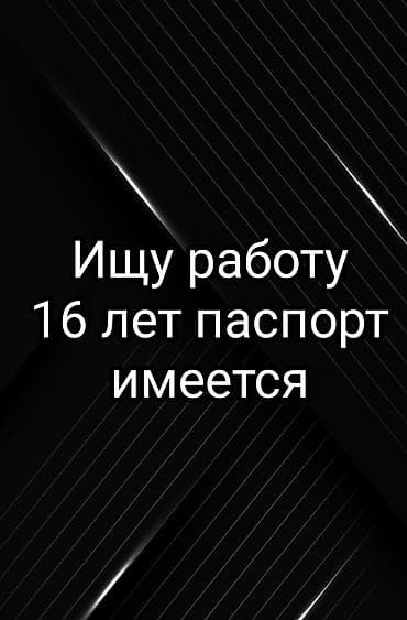 Ищу работу 16 лет паспорт имеется