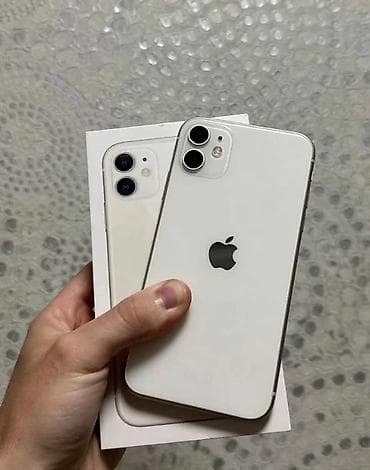 IPhone 11, Б/у, 128 ГБ, Белый, Зарядное устройство, Чехол, Кабель, 78 %