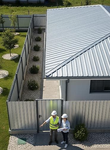 Профнастил (гофрированный металлический лист) для кровли и ограждений