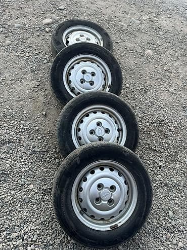 diski kg: Колеса в сборе R 13, Лето, Б/у, Комплект, Легковые, Железные, отверстий - 4 — 1