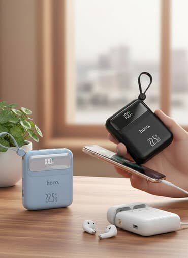 🔋Powerbank Hoco 22.5W с встроенными кабелями 📍Адрес: Юнусалиева 106 at lalafo.kg 🔋Powerbank Hoco 22.5W с встроенными кабелями 📍Адрес: Юнусалиева 106