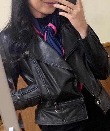 Личные вещи: Натуральная кожаная куртка размер S-M в идеальном состоянии — 2