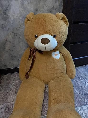 бирка для животных: Продаю мишку, 130 см получили в подарок,но не где ставить, состояние — 2