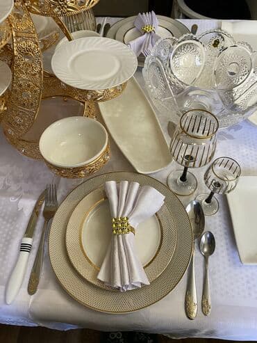 повар с выездом на дом: Посуда в аренду 30 персон!!! Тарелки большие 30 шт Постановочные 30шт — 3