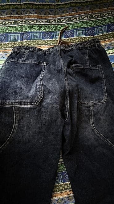 джинсы бананы мужские бишкек: Джинсовые брюки свободного кроя - Материал: плотный деним — 2