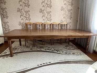 каракол кухонный уголок: Стол и стул для зала, Самовывоз, цвет - Коричневый — 4