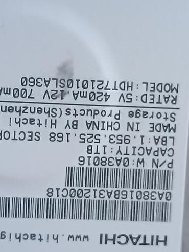 Накопитель для ПК, Б/у, HDD, 1 ТБ, 3.5", Для ПК