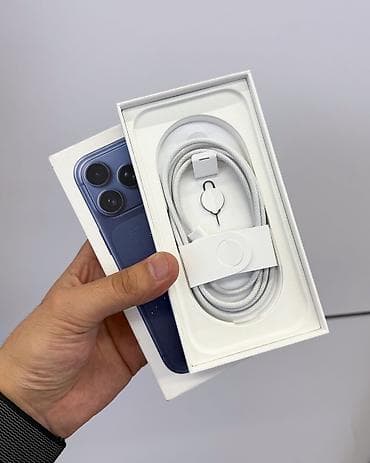 Техника и электроника: IPhone 17 Pro, Б/у, 512 ГБ, Blue Titanium, Защитное стекло, Чехол, Кабель, В рассрочку, 100 % — 6