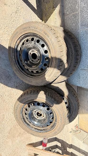 r 16: Колеса в сборе 205 / 55 / R 16, Зима, Комплект, Легковые, Железные — 1