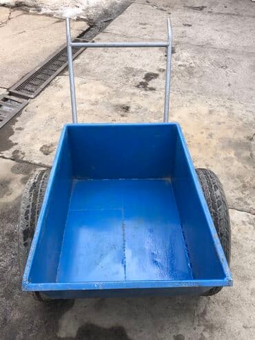 строительный тачка: Садово-строительная тачка и тележка, Стальная, Двухколесная, Новый — 5