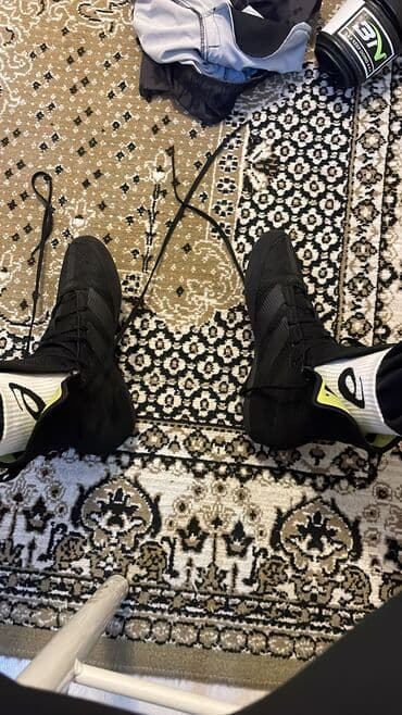 Машыктыргычтар: Боксерские ботинки, боксерки Adidas box hog 3 Оригинальные под заказ — 1