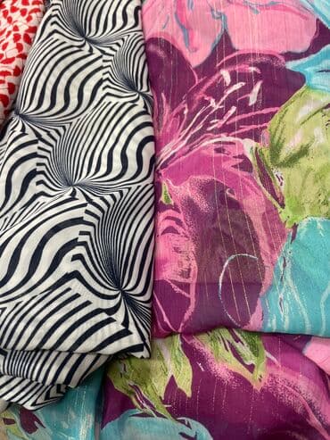 оборудование для сублимации на ткани: Продаю отрезы тканей по 2; 3;3,5 метра отрез. Шифон, креп . за отрез — 3