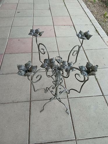 Шамдалдар: Кованый подсвечник, ручная работа. Высота 52 см. Ширина 42 см — 10