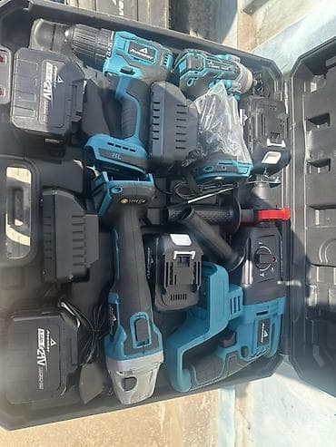 Оңдоп-түзөө жана курулуш: Аккумуляторный набор инструментов Aventor 21V Li‑ion Состав — 2