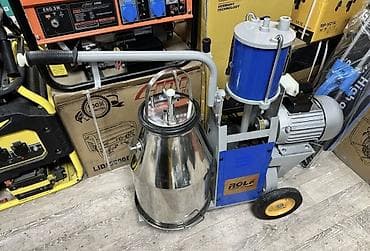 Доильный аппарат на тележке для коров/коз с электроприводом Описание