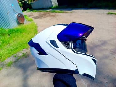 купить шлем для мотоцикла недорого: ❗Белый Шлем Высокого Качества! . Хороший уровень защиты! Шикарный — 4
