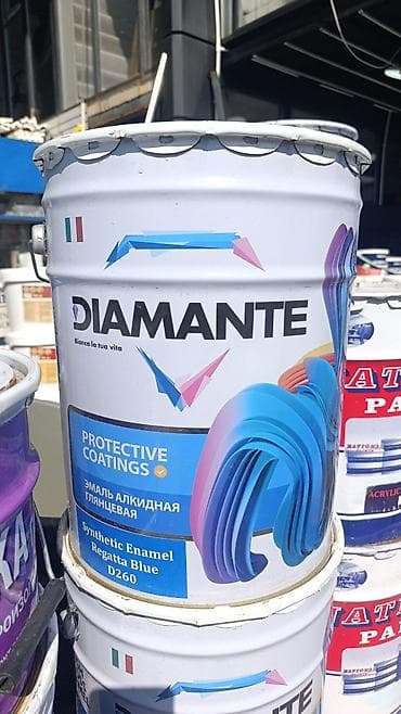 краска на авто: Эмаль алкидная глянцевая DIAMANTE Protective Coatings.20кг(19литров) — 1